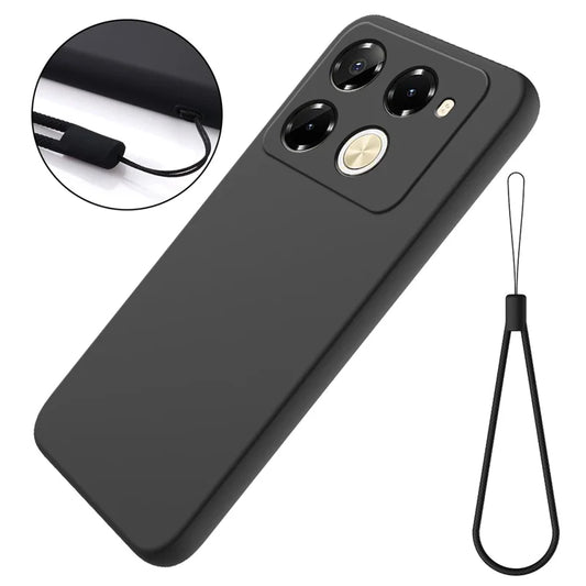 Infinix Note 40 ilicone Phone Cover - Black